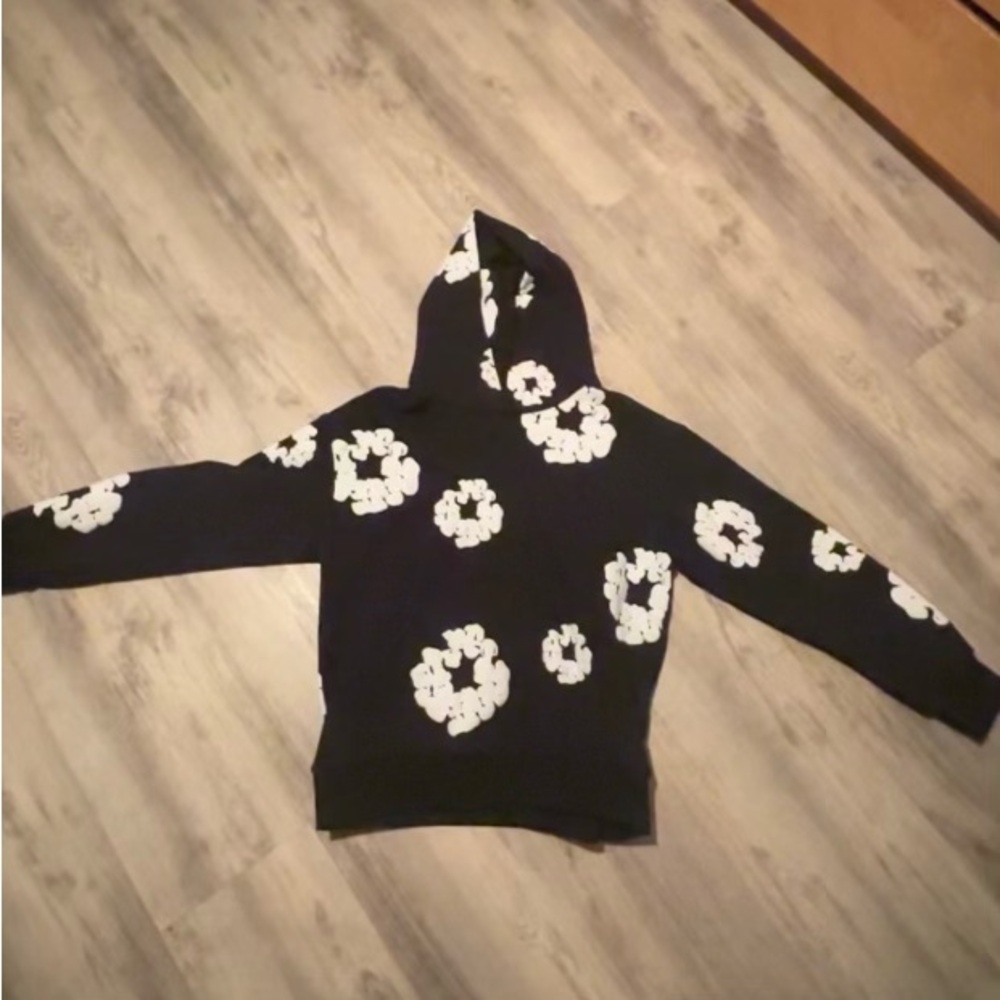 denim tears hoodie black S